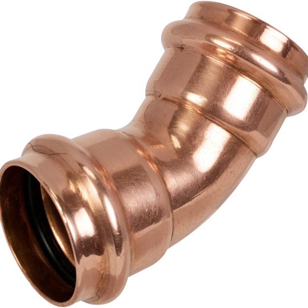 APOLLO VALVES APOLLO VALVES Copper Press 45° Elbows - P x P APOLLO VALVES APOLLO VALVES Copper Press 45° Elbows - P x P